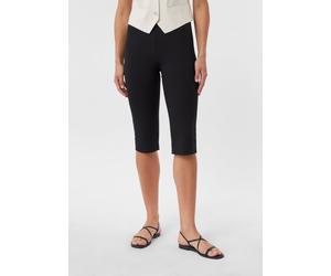 Capri-Hose im Skinny Fit mit Teilungsnähten schwarz 32