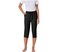 Jogginghose FEEL GOOD, Damen, Gr. 44/46, Normalgrößen, schwarz, 95% Baumwolle, 5% Elasthan, unifarben, Hosen Jogginghose (84755148-44) schwarz