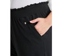 Caprihose SHEEGO, Damen, Gr. 50, Normalgrößen, schwarz, 95% Viskose, 5% Elasthan, unifarben, Hosen Caprihose (64750420-50) schwarz