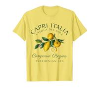 Capri Italia Zitronen Reisen Kampanien Meer Italien T-Shirt, Herren, Gelb, XL