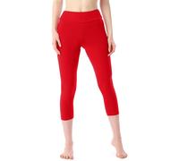 Capri Leggings aus Baumwolle MS10-430 Rot M M Rot