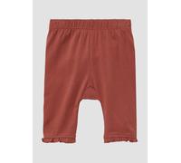 s.Oliver Capri-Leggings aus Baumwollmix mit Rüschen rubinrot 68