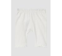 Capri-Leggings aus Baumwollmix mit Rüschen 86 creme 2164966.0210.86