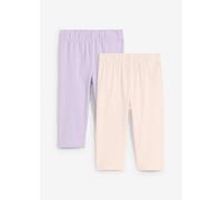 Capri-Leggings aus elastischem Bio-Baumwoll-Mix (2er Pack) 92/98