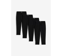 Capri-Leggings aus elastischem Bio-Baumwoll-Mix (4er Pack) 158