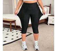Capri-Leggings in Große Größen aus extraweichem Material für den Sommer