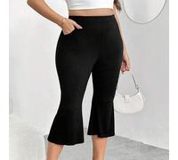 Capri-Leggings in Große Größen für Damen, mit Taschenelementen, weite Capri-Hose, verspielt und lässig, für Apfel- und runde Körperformen