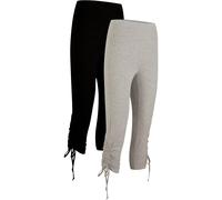 Capri-Leggings mit Raffung (2er Pack) 56/58 (3XL)