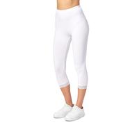 Capri Leggings mit Spitze MS10-224 Weiß 3XL 3XL Weiß
