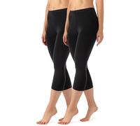 Capri Leggings MS10-144 (2er Pack) Schwarz/Schwarz L L Schwarz/Schwarz