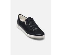 CAPRICE Damen Sneaker flach aus Leder mit Reißverschluss, Blau (Ocean Comb), 36.5 EU