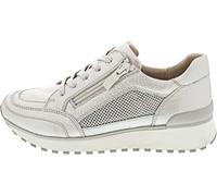 CAPRICE Damen Sneaker flach mit Reißverschluss Sportlich, Beige (Pearl Nappa), 38 EU