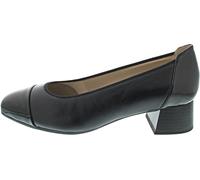 CAPRICE Comfort Damen Pumps Kleiner Absatz Mehrweite H, Schwarz (Black Comb I), 40 EU