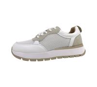 CAPRICE Damen Sneaker flach mit Schnürsenkeln Sportlich, Weiß (White Comb), 38 EU