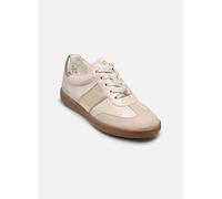 CAPRICE Damen Sneaker flach aus Leder Freizeit, Cremefarben (Snow Comb), 36.5 EU