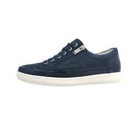 Caprice Damen Sneaker flach aus Leder mit Reißverschluss Blau (Ocean Comb) 38,5 EU