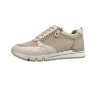 Keilsneaker CAPRICE Gr. 37, goldfarben (creme, goldfarben) Damen Schuhe Sneaker in Komfort-Schuhweite H (=sehr weit) (48153341-37)