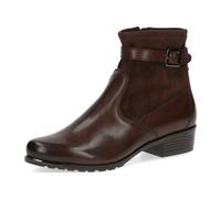 CAPRICE Damen Stiefeletten mit Absatz mit Schnalle Kleiner Absatz, Braun (Dk Brown Comb), 38 EU