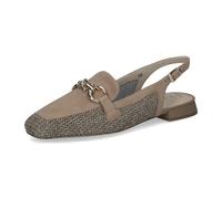 CAPRICE Damen Ballerinas mit Absatz, Braun (BARK Comb), 38