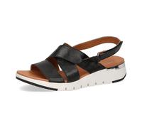 Caprice 9-9-28700-24/091 BLACK METALLIC Keilsandaletten FS 2020 für Damen, schwarz, Größe 37 EU