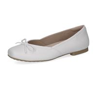 Ballerina CAPRICE "Caprice Ballerinas Nappaleder", Damen, Gr. 40, weiß, weiß, Nappaleder, Schuhe Ballerina (66103467-40) weiß, weiß