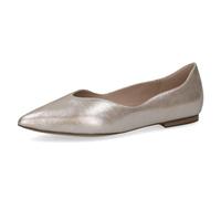 Caprice Ballerinas Leder Taupe Damen Größe 38