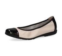 Caprice Ballerinas Damen 22152-42 N Leder flach Beige Größe 36