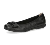 Caprice Ballerinas 9-22153-42 Damen Leder mit Schleife Schwarz Größe 38 EU