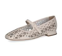 CAPRICE Damen Ballerinas aus Leder, Gelb (Vanilla Comb), 41