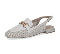 Caprice Damen-Sling Ballerinas mit Absatz Offwhite Comb Größe 40