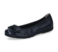 Caprice Damen Ballerinas Ocean Deer – Leder mit Schleife – Blau – Größe 37