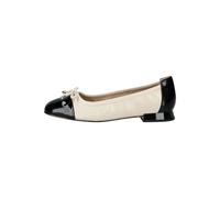 Ballerina CAPRICE "Caprice Ballerinas Leder", Damen, Gr. 36, beige (creme), Leder, Schuhe Ballerina (33293308-36) creme