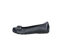 Ballerina CAPRICE "Caprice Ballerinas Leder", Damen, Gr. 36, blau (ozean), Leder, casual, Schuhe (43367630-36) ozean