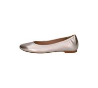 CAPRICE Damen Ballerinas aus Leder Elegant, Silber (Pearl Metallic), 38.5 EU