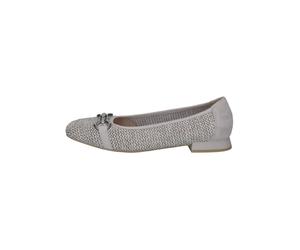 Caprice Ballerinas Leder/Textil Grau/Silber - 38