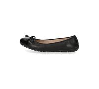 CAPRICE Damen Ballerinas aus Leder mit Lack, Schwarz (Black Comb), 37 EU