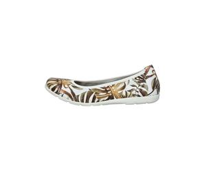 Caprice Ballerinas Leder Weiß/Braun - 36