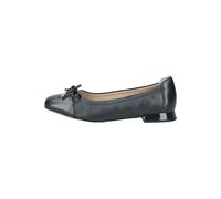 CAPRICE Damen Ballerinas aus Leder mit Blockabsatz, Blau (Ocean Nappa), 37 EU