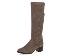 CAPRICE Damen Hohe Stiefel mit Absatz Airmotion bis zum Knie Blockabsatz Weite G, Braun (Cafe Stretch), 38 EU