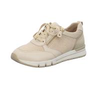 Keilsneaker CAPRICE Gr. 37, goldfarben (creme, goldfarben) Damen Schuhe Sneaker in Komfort-Schuhweite H (=sehr weit) (48153341-37)
