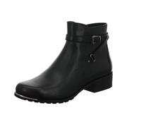 CAPRICE Damen Stiefeletten mit Absatz aus Leder mit Schnalle, Schwarz (Black Nappa), 38 EU