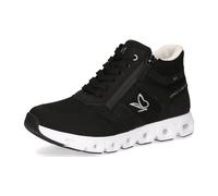 CAPRICE Damen Sneaker hoch Vegan Wasserabweisend, Schwarz (Black Comb), 38 EU