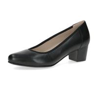 CAPRICE Comfort Damen Pumps aus Leder mit Blockabsatz, Schwarz (Black Nappa), 40 EU