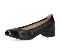 CAPRICE Comfort Damen Pumps Kleiner Absatz Elegant, Schwarz (Black Nappa), 40 EU