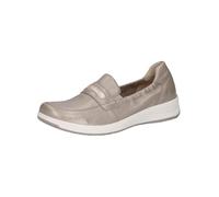 CAPRICE Comfort Damen Slipper aus Leder Bequem, Grau (Stone Per.Deer), 39 EU