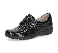 Caprice Damen Slipper Comfort aus Leder, Mehrweite H, Schwarz, Gr. 39