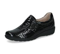 Caprice Comfort Damen Slipper aus Leder Mehrweite H, Schwarz (Black Croco), 40 EU