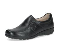 Caprice Comfort Damen Slipper aus Leder Mehrweite H, Schwarz (Black Nappa), 38 EU