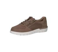 CAPRICE Comfort Damen Sneaker flach mit Reißverschluss Low Top, Braun (Mud Comb), 39 EU