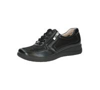 CAPRICE Comfort Damen Sneaker flach mit Reißverschluss Low Top, Schwarz (Black Comb), 40 EU
